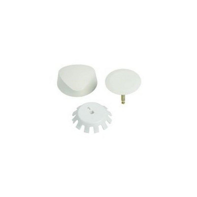Geberit G151550111 TurnControl Overflow Drain Trim Kit with Plastic Handle Alpine White